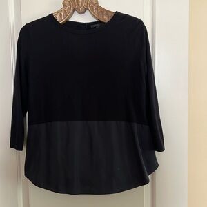 Dressy wool and silk sweater